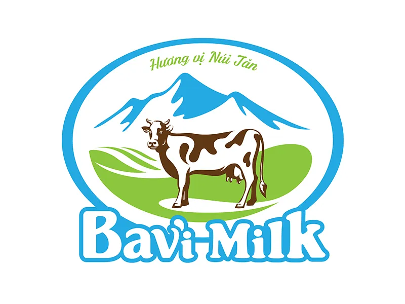 [SaoKim.com.vn] Logo thương hiệu Ba Vì Milk do Sao Kim thiết kế