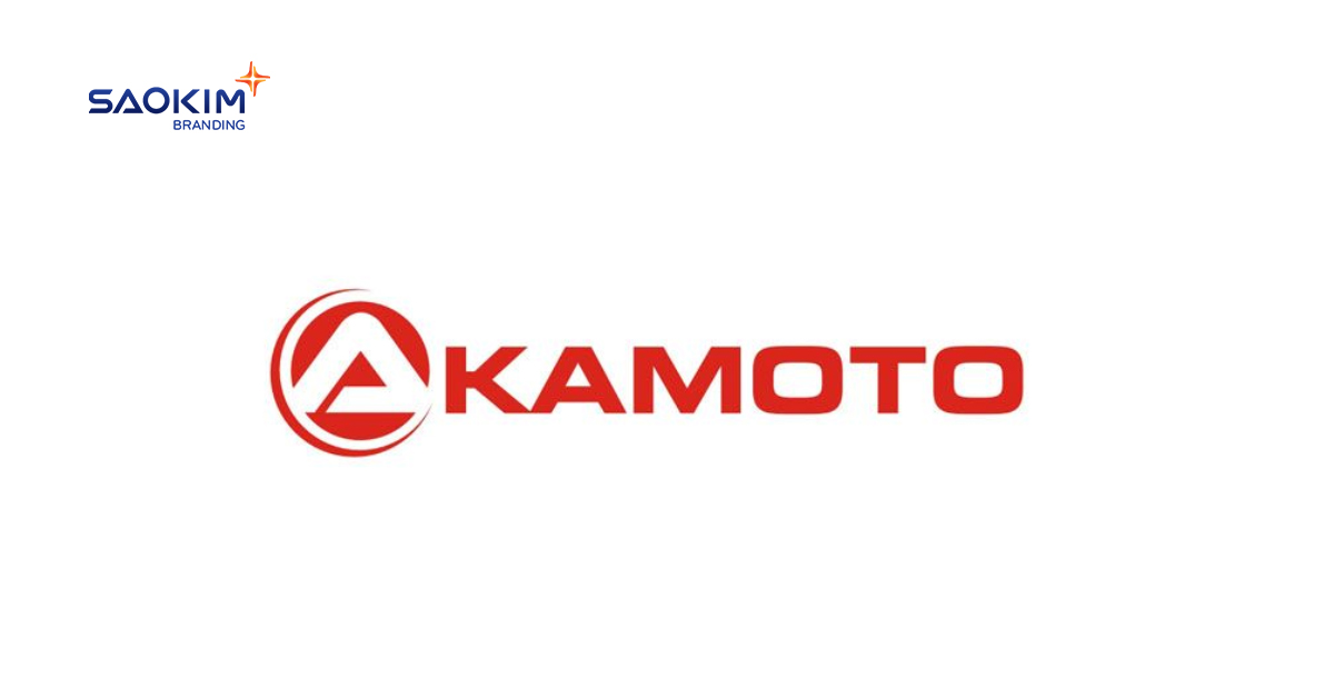 Logo thương hiệu Akamoto do Sao Kim Branding thiết kế