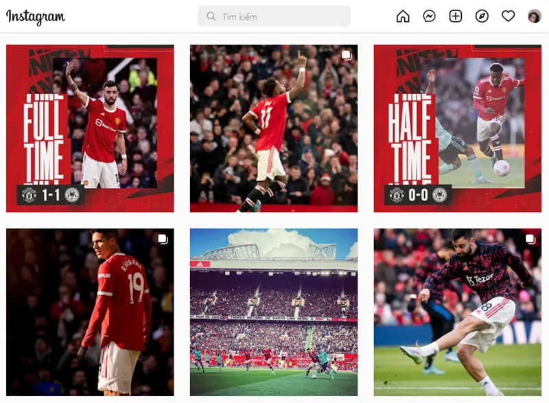 Hình ảnh của Manchester United trên Instagram