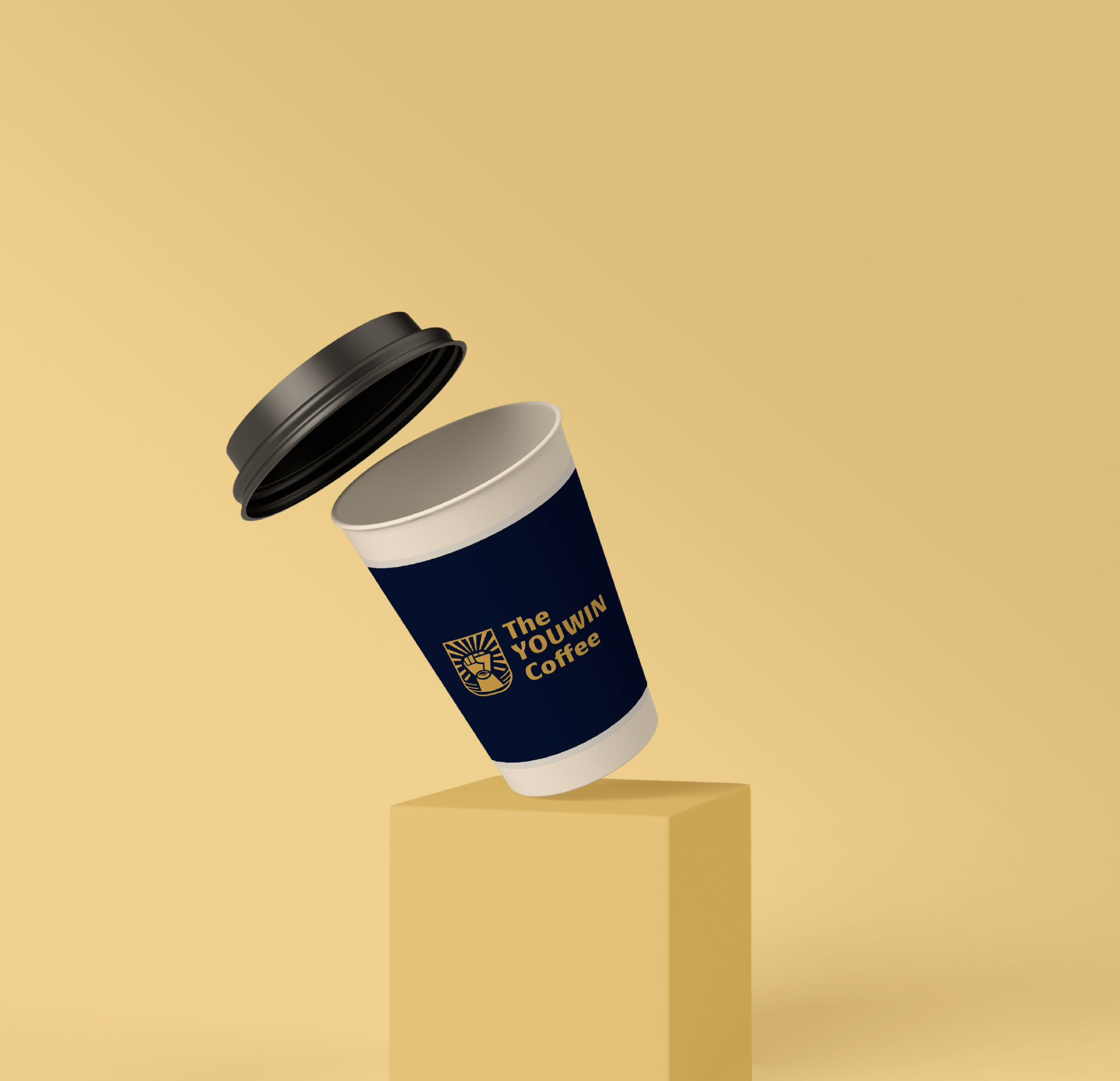 Màu sắc thương hiệu: Màu nâu - Ví dụ Logo thương hiệu The Youwin Coffee
