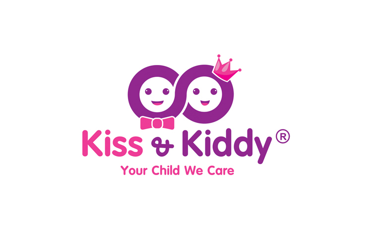 Màu sắc thương hiệu: Màu Tím - Ví dụ Logo thương hiệu Kiss & Kiddy