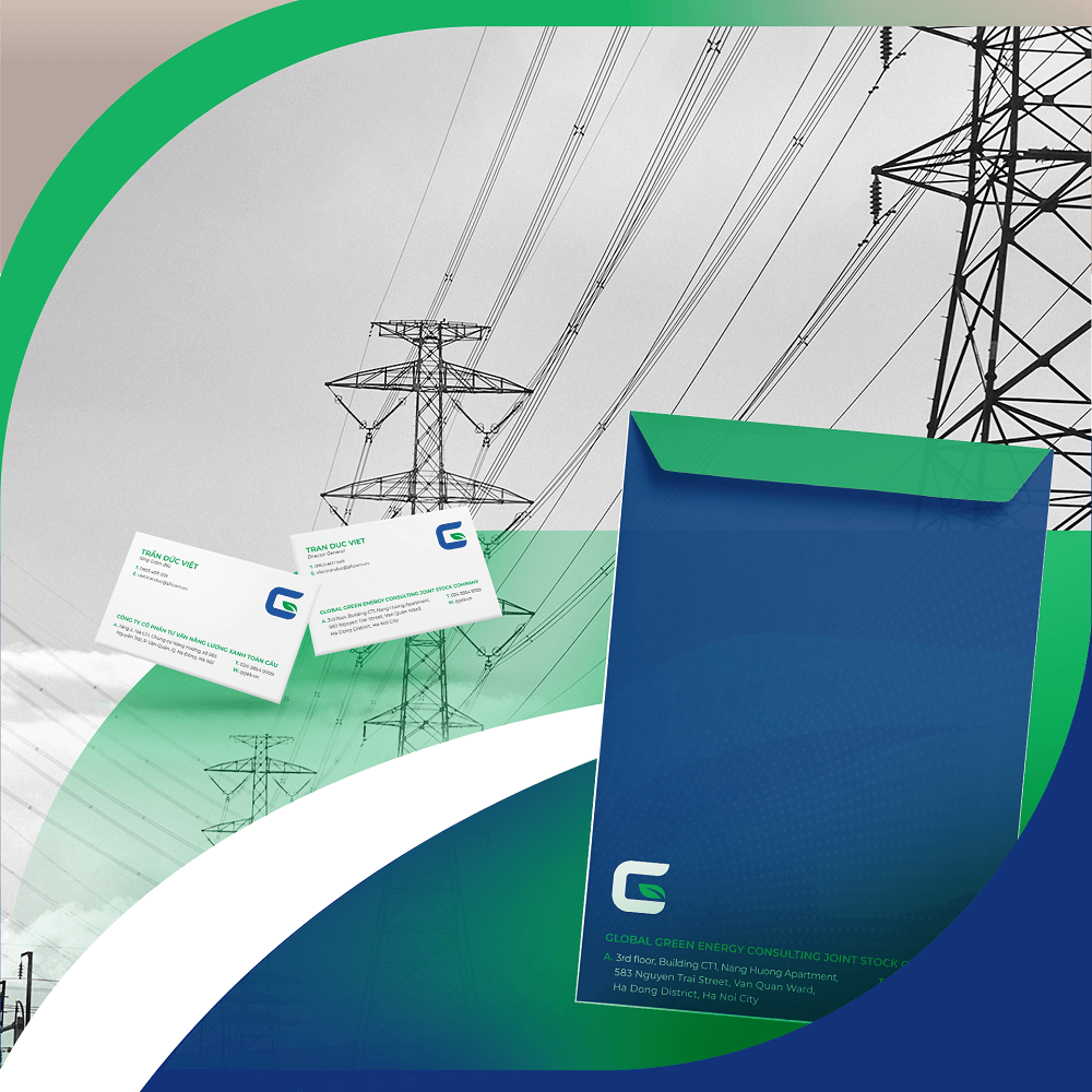 Thiết kế logo nhận diện thương hiệu GEK - Nhận diện văn phòng
