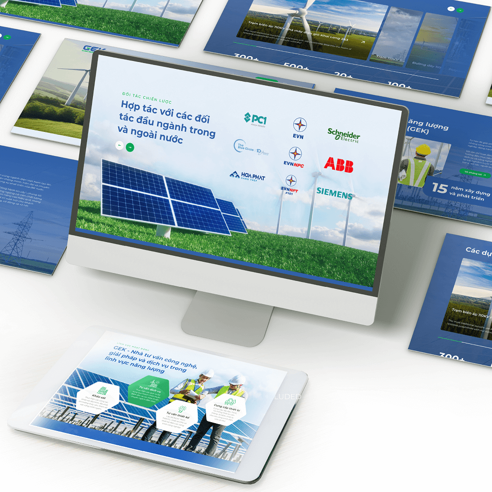 Thiết kế logo nhận diện thương hiệu GEK - Website GEK