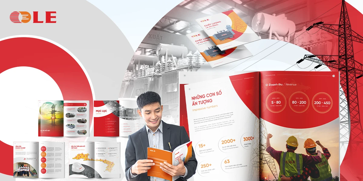 Dịch vụ thiết kế Profile thiết kế hồ sơ năng lực - Dự án thiết kế profile công ty OLE