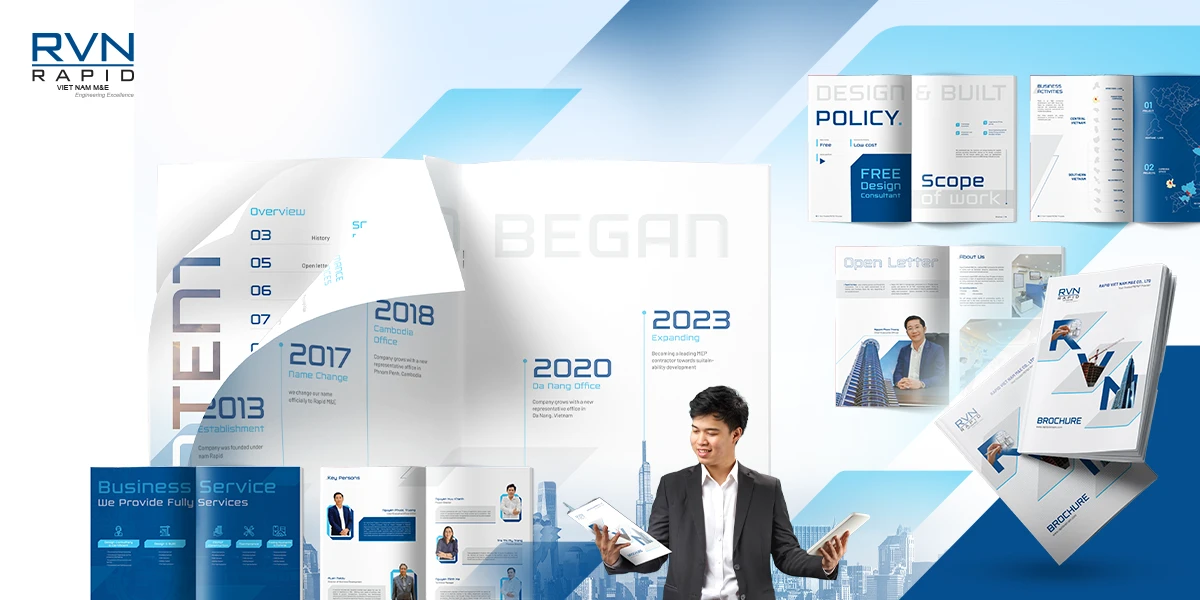 Dịch vụ thiết kế Profile thiết kế hồ sơ năng lực - Dự án thiết kế profile công ty RAPID