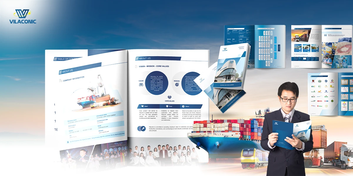 Dịch vụ thiết kế Profile thiết kế hồ sơ năng lực - Dự án thiết kế profile công ty VILACONIC