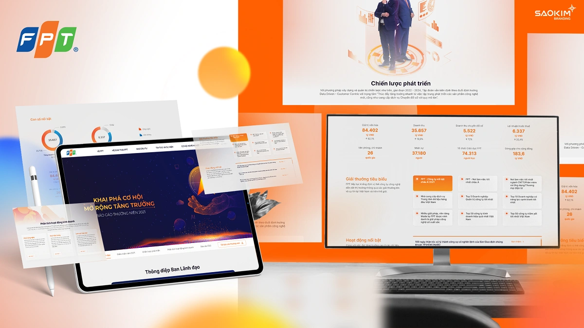 Dự án thiết kế báo cáo thường niên FPT 2021