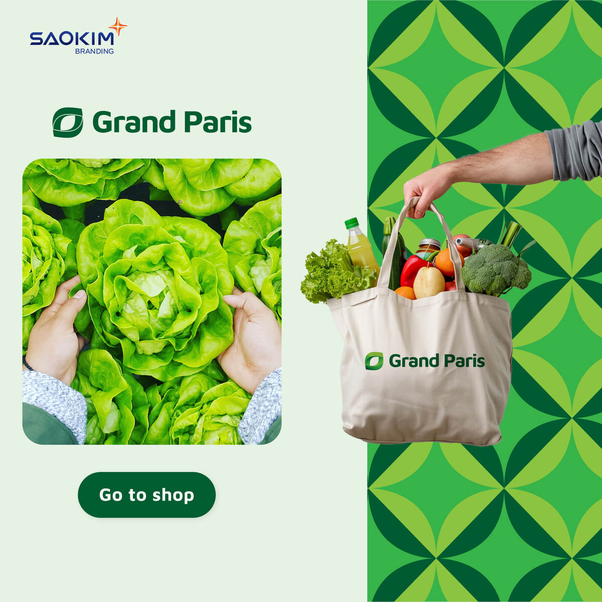 Dự án thiết kế logo, thiết kế nhận diện thương hiệu Grand Paris - Túi xách thương hiệu