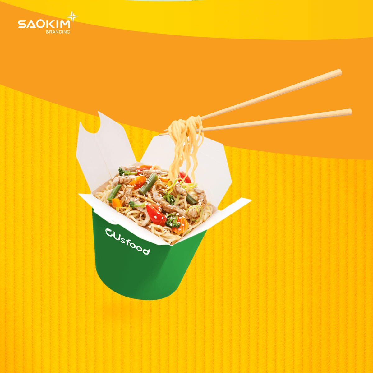 Dự án Thiết kế logo, thiết kế thương hiệu CUsfood - Bao bì sản phẩm