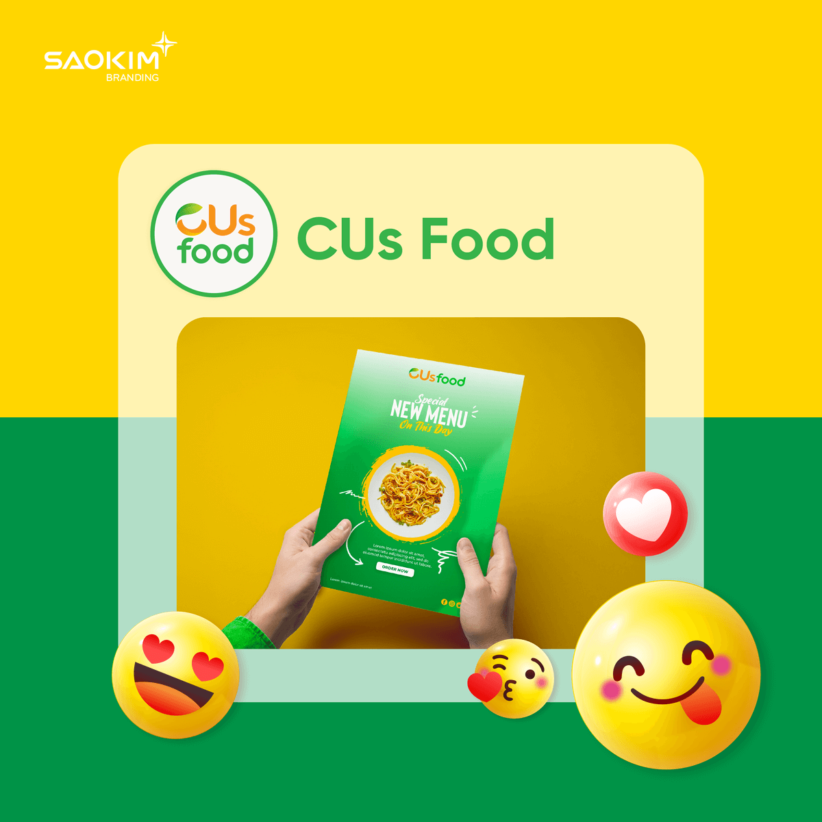 Dự án Thiết kế logo, thiết kế thương hiệu CUsfood - Brochure