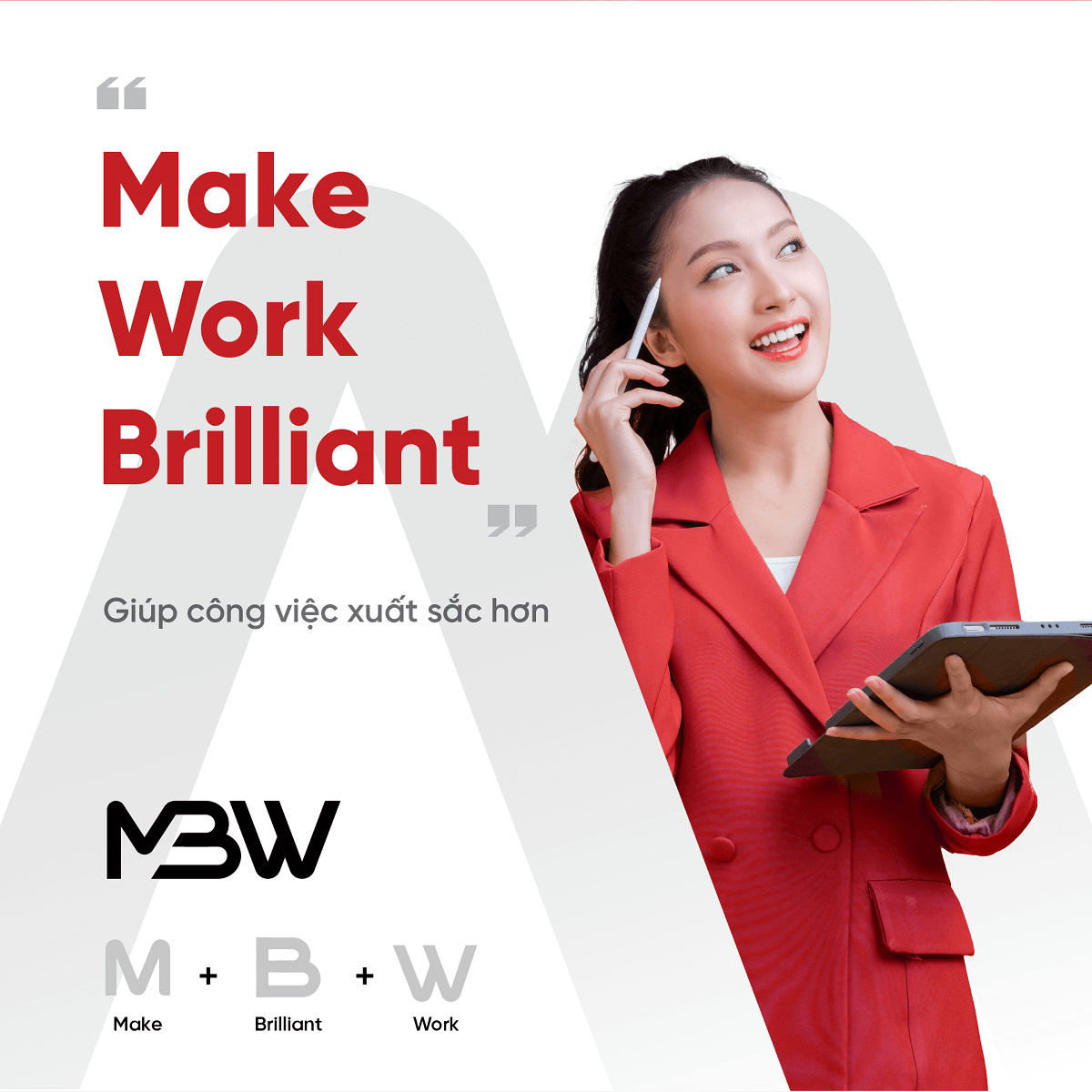 Thiết kế logo nhận diện thương hiệu MBW - Ý tưởng logo MBW
