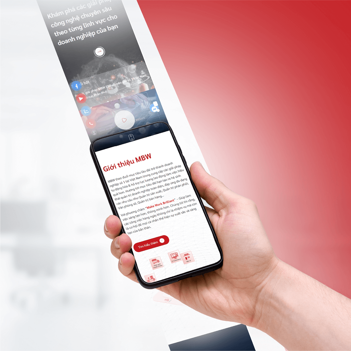 Thiết kế logo nhận diện thương hiệu MBW - Website MBW bản Mobile