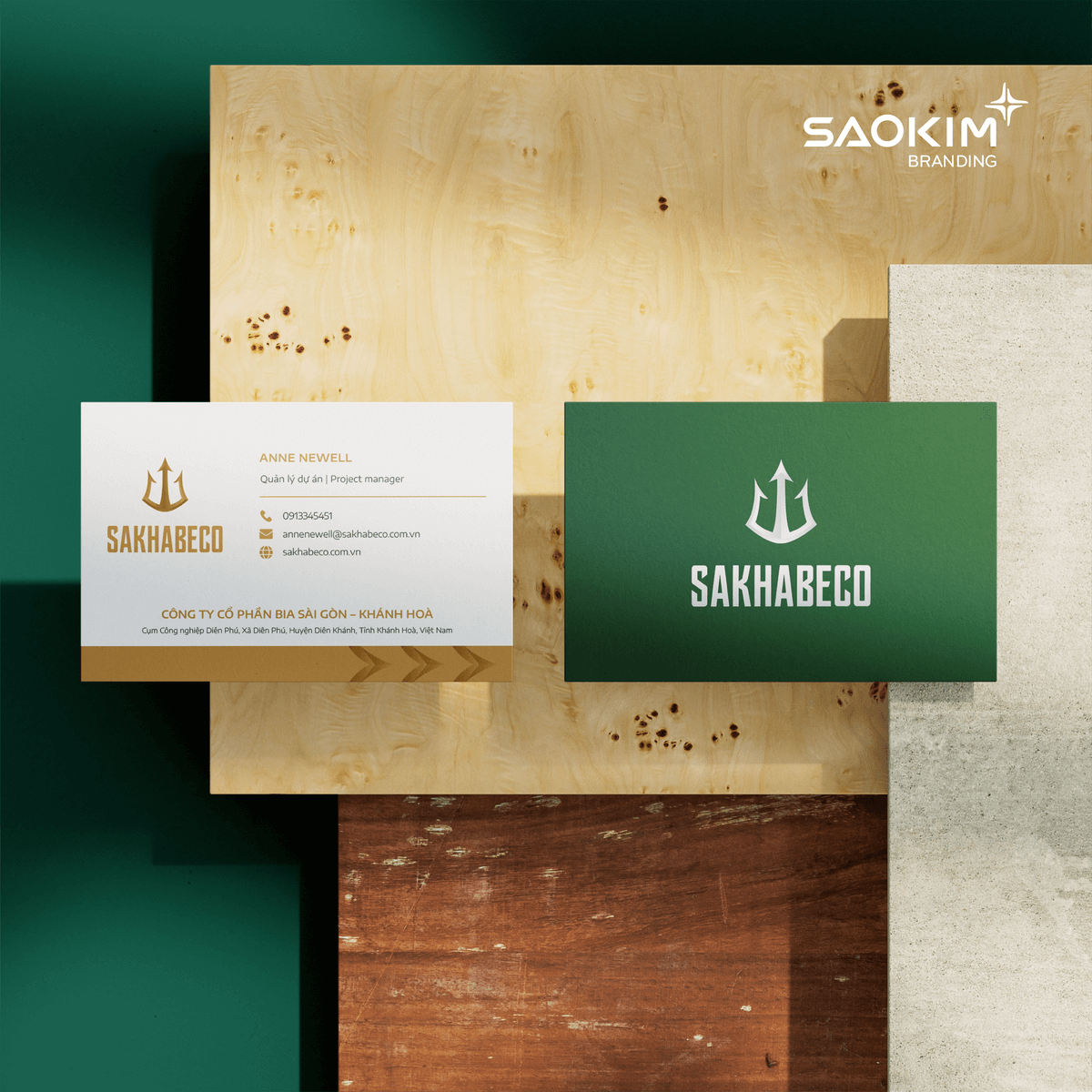 Dự án thiết kế logo, thiết kế nhận diện thương hiệu, nhãn hiệu Shakhabeco - Danh thiếp