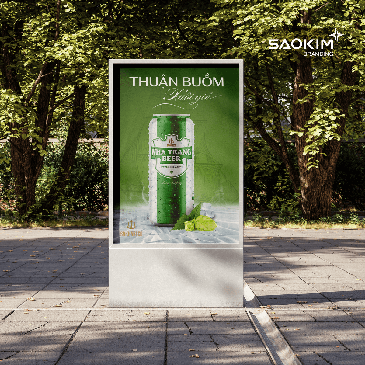 Dự án thiết kế logo, thiết kế nhận diện thương hiệu, nhãn hiệu Shakhabeco - Nhận diện ngoài trời