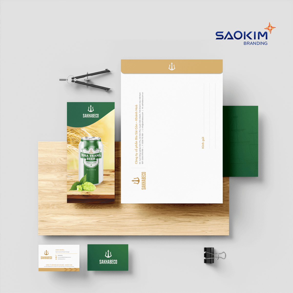 Dự án thiết kế logo, thiết kế nhận diện thương hiệu, nhãn hiệu Shakhabeco - Nhận diện văn phòng
