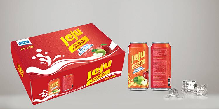 Mẫu thiết kế bao bì nước giải khát Tân Đô.