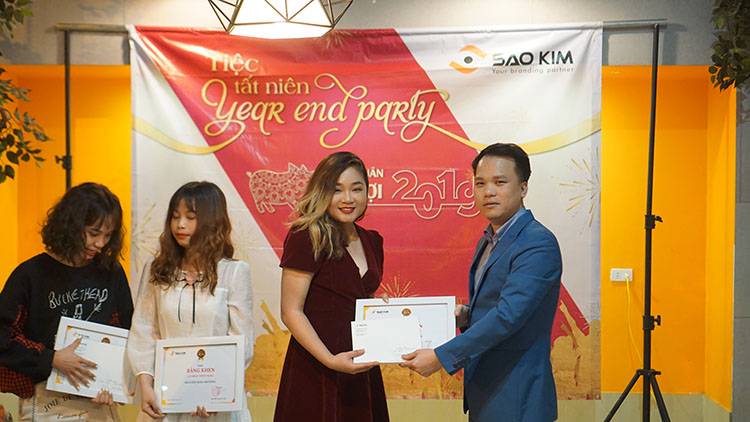 Phần thưởng là ghi nhận của lãnh đạo Công ty đối với những thành tích xuất sắc của các Saokimers.