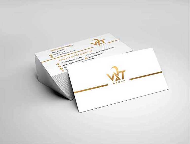 Mẫu thiết kế namecard của VXT Group.