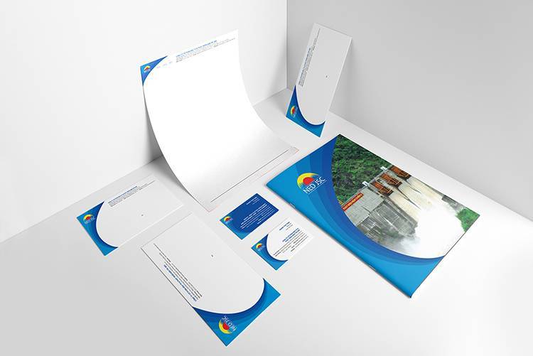 Mẫu thiết kế bộ nhận diện Điện Tây Bắc.