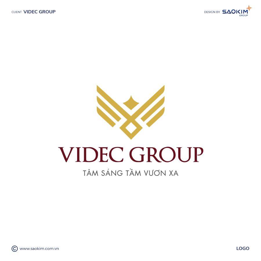 [Saokim.com.vn] Thiết kế logo Videc Group bởi Sao Kim Branding 