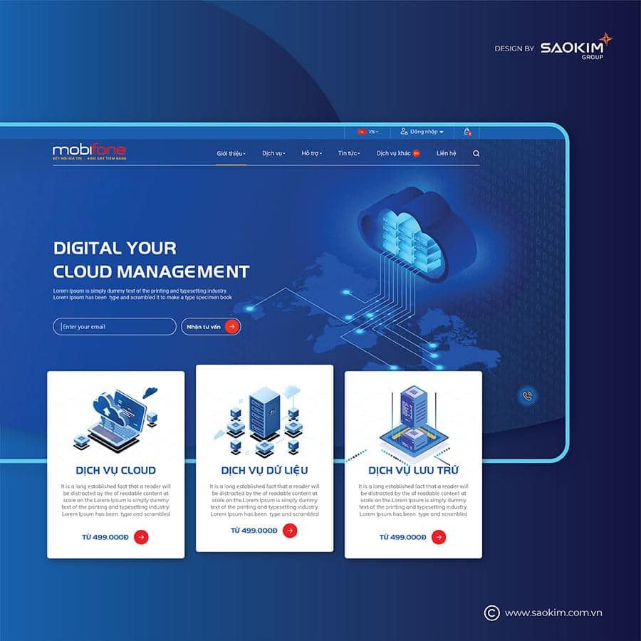 [Saokim.com.vn] Dự án thiết kế Website Mobifone thực hiện bởi Sao Kim Branding 