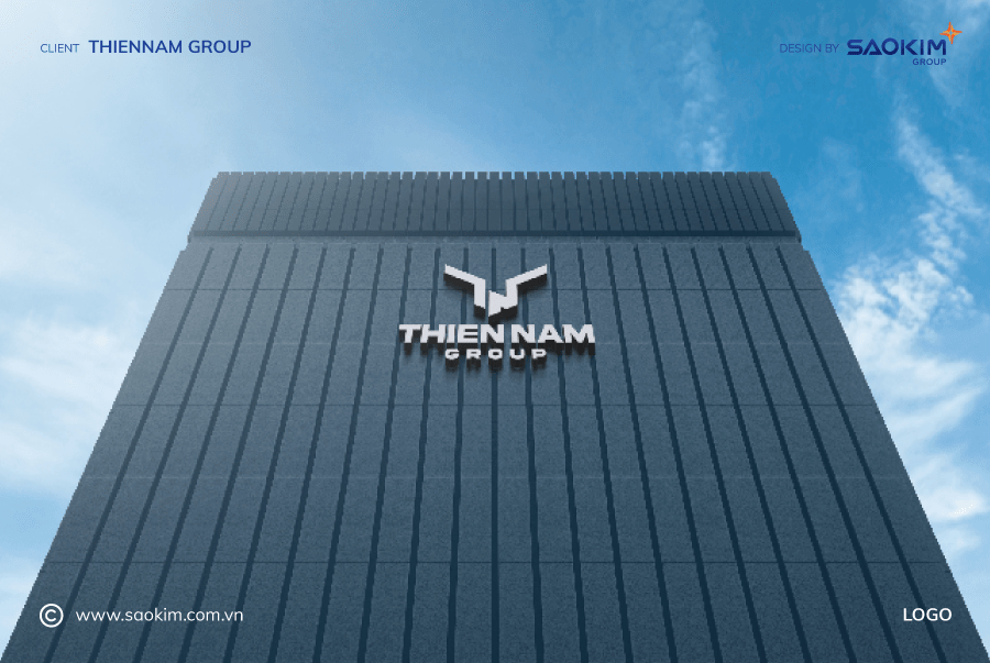 Logo Thiên Nam Group do Sao Kim thiết kế Thiết kế Logo ngành xây dựng - Case Thiên Nam
