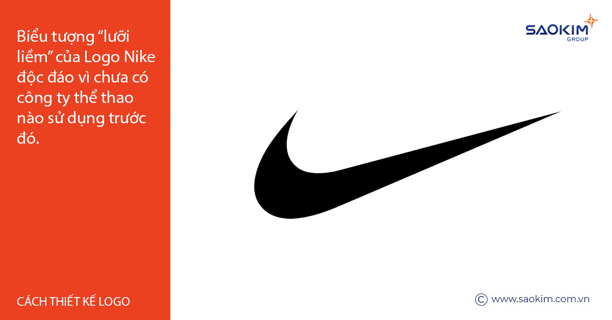 Logo Nike là một thiết kế độc đáo, đáng nhớ