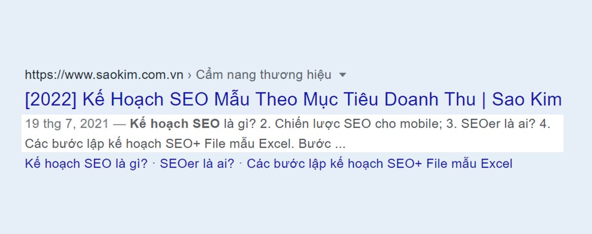 Tiêu chí viết bài chuẩn SEO: Google tự lấy đoạn trích phù hợp làm mô tả Tiêu chí viết bài chuẩn SEO: Google tự lấy đoạn trích phù hợp làm mô tả