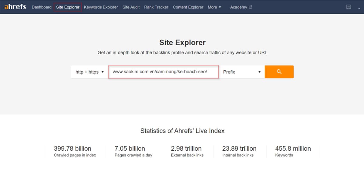 Kiểm tra bài viết SEO trên Ahrefs Kiểm tra bài viết SEO trên Ahrefs