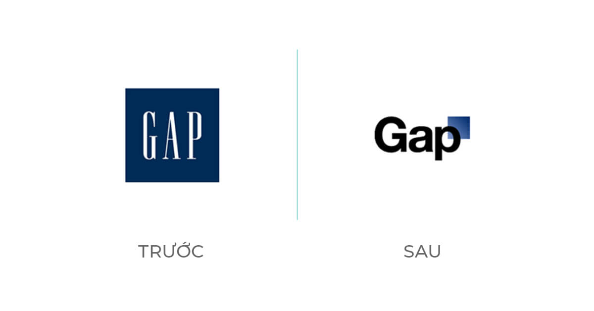 Ví dụ tái định vị thương hiệu Gap