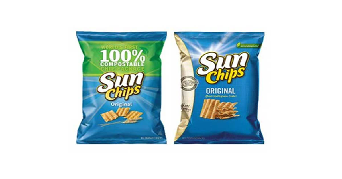 Ví dụ tái định vị thương hiệu Sun Chips