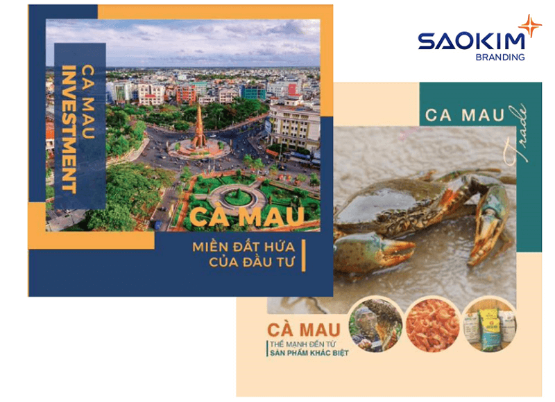 Ấn phẩm thương mại, đầu tư Cà Mau thiết kế bởi Sao Kim