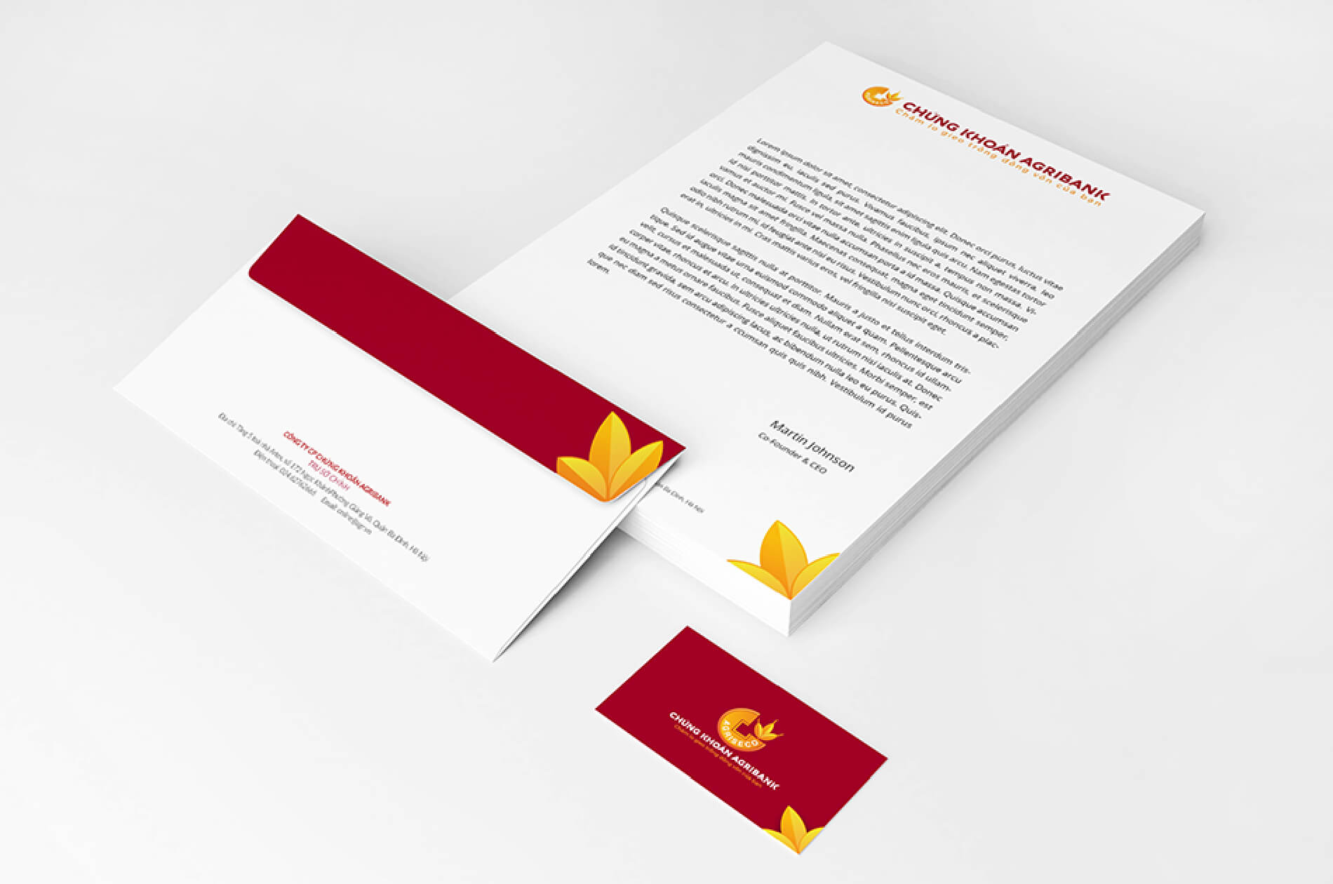 Dự án thiết kế nhận diện thương hiệu, thiết kế Logo Chứng khoán Agribank - Bộ nhận diện thương hiệu 2
