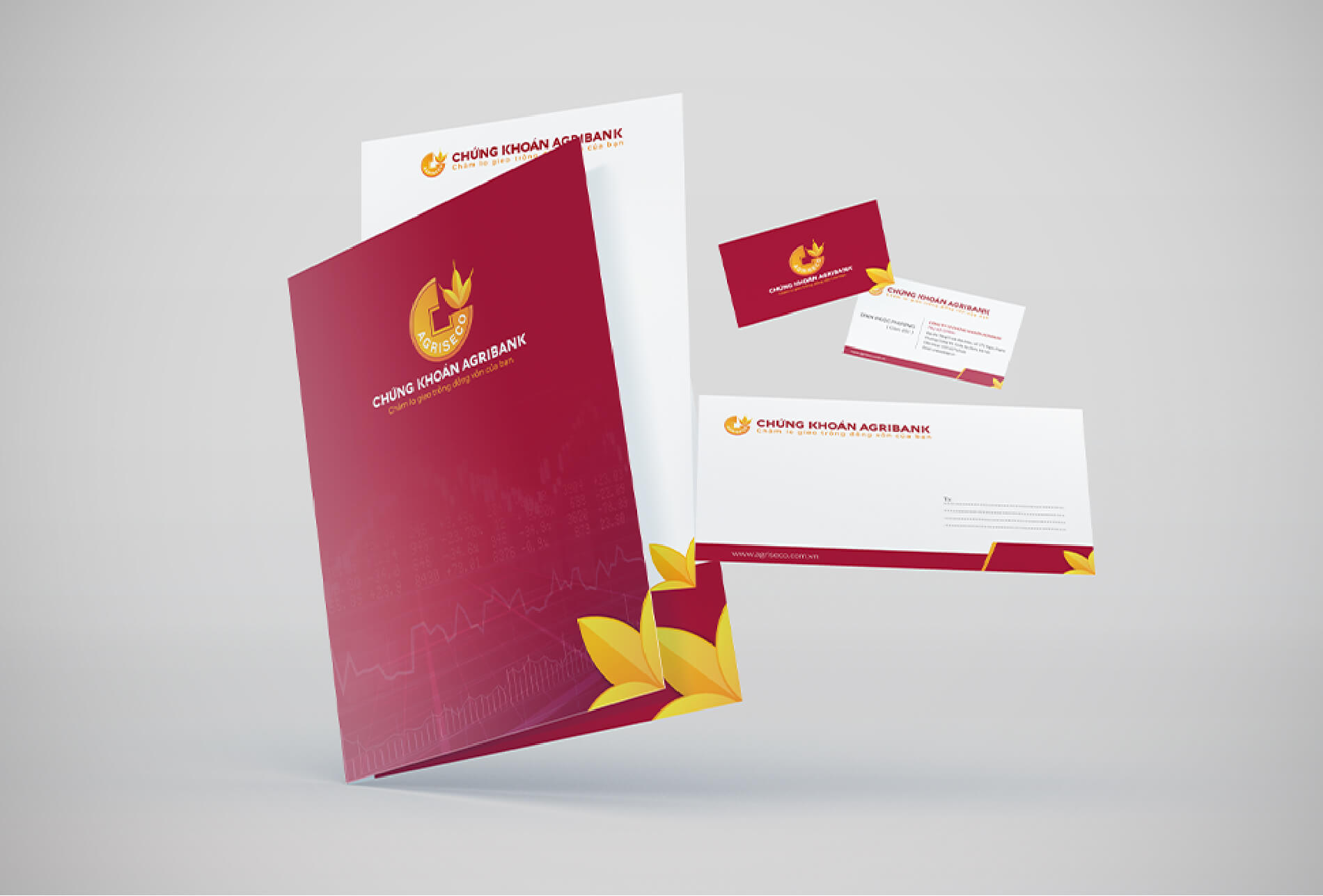 Dự án thiết kế nhận diện thương hiệu, thiết kế Logo Chứng khoán Agribank - Bộ nhận diện thương hiệu 3