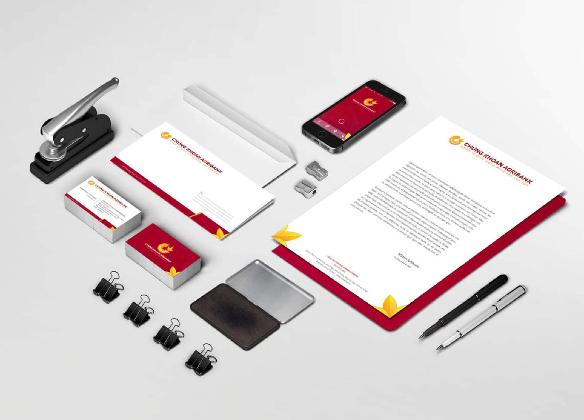 Dự án thiết kế nhận diện thương hiệu, thiết kế Logo Chứng khoán Agribank - Bộ nhận diện thương hiệu 4