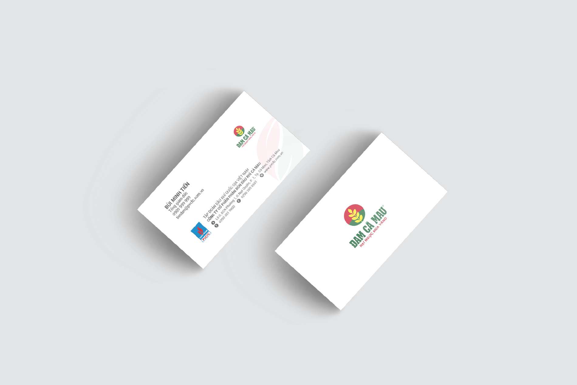 Dự án thiết kế thương hiệu Đạm Cà Mau - Name Card