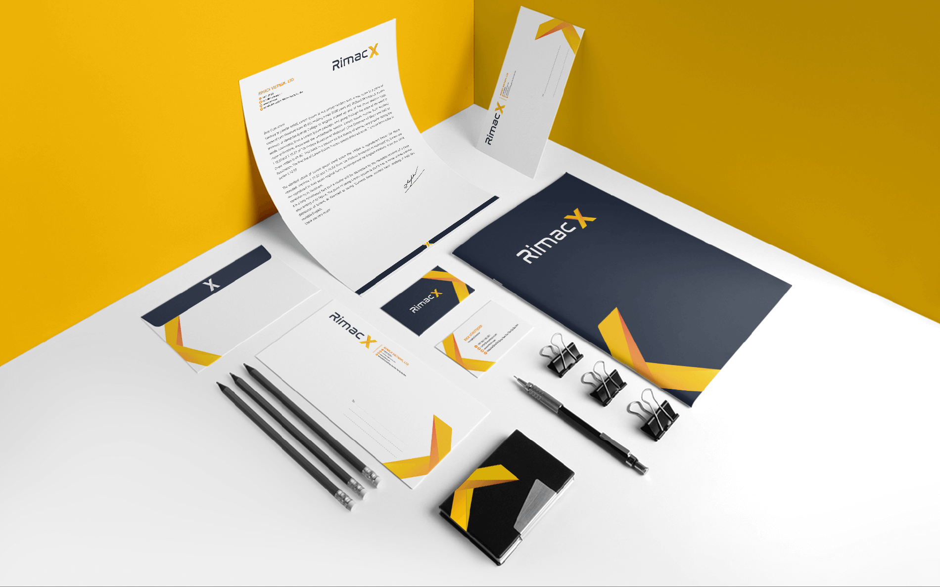 Dự án thiết kế thương hiệu Rimac X - Bộ nhận diện thương hiệu văn phòng 3