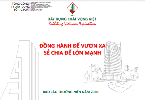 Mẫu Báo cáo thường niên CC1 2020 (nguồn: cc1.vn) Mẫu Báo cáo thường niên CC1 2020 (nguồn: cc1.vn)