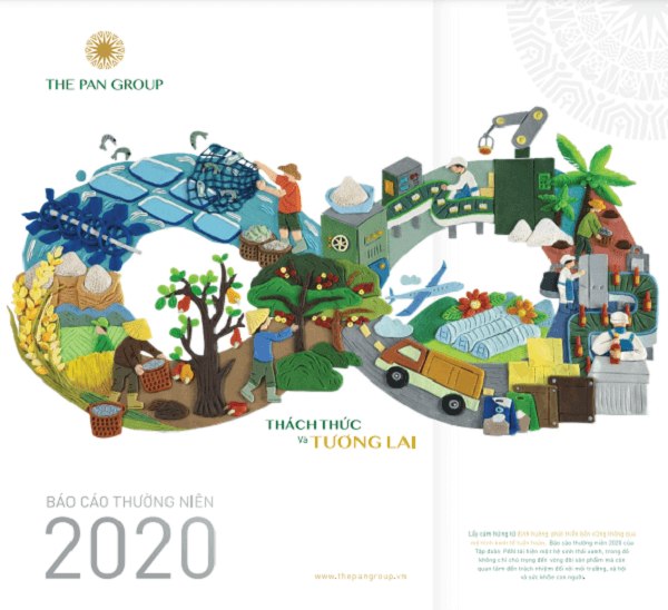 Mẫu Báo cáo thường niên The PAN Group 2020 (Nguồn: thepangroup.vn ) Mẫu Báo cáo thường niên The PAN Group 2020 (Nguồn: thepangroup.vn )