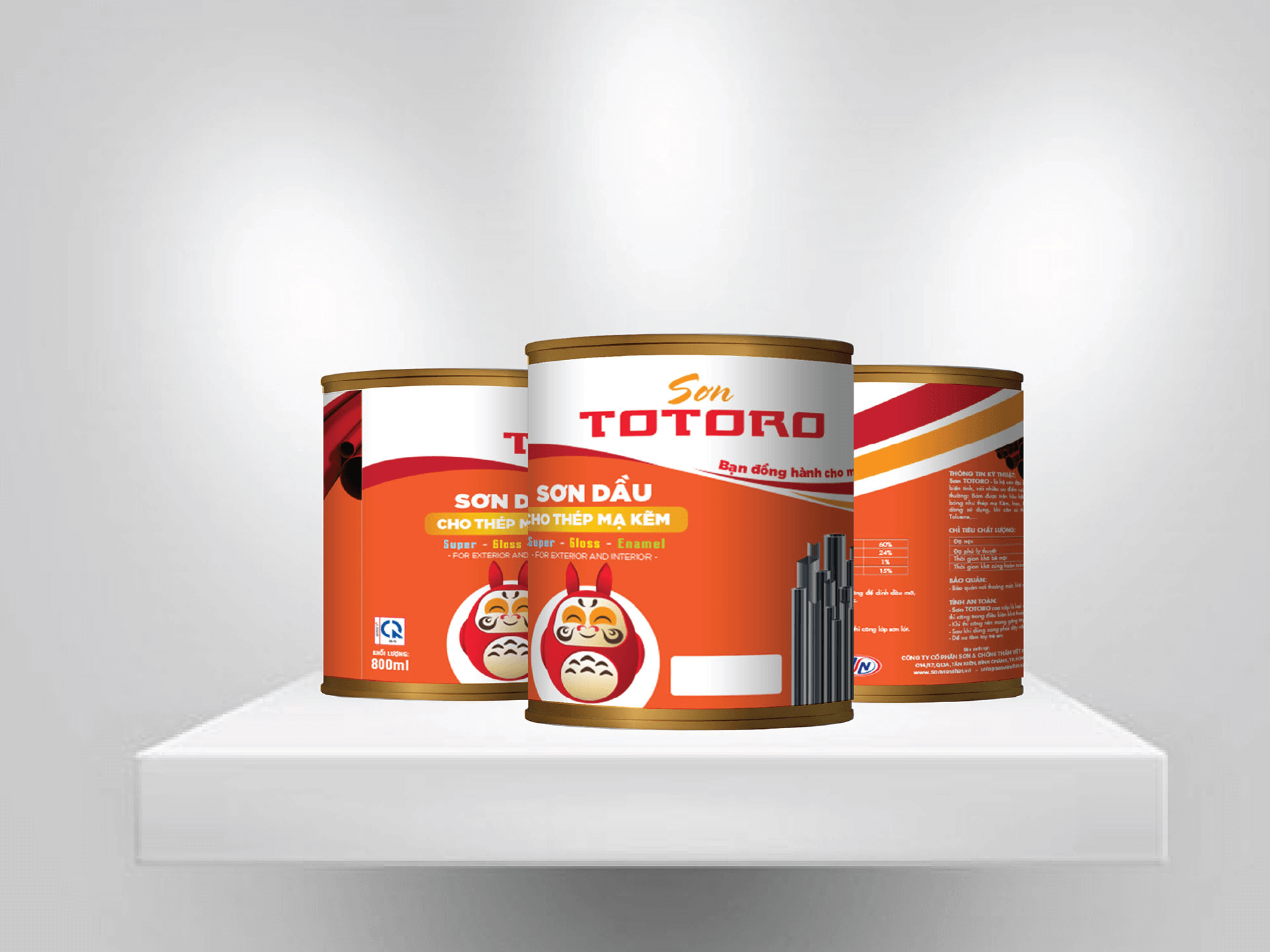 Dự án thiế kế bao bì nhãn mác sản phẩm Sơn TOTORO - 14