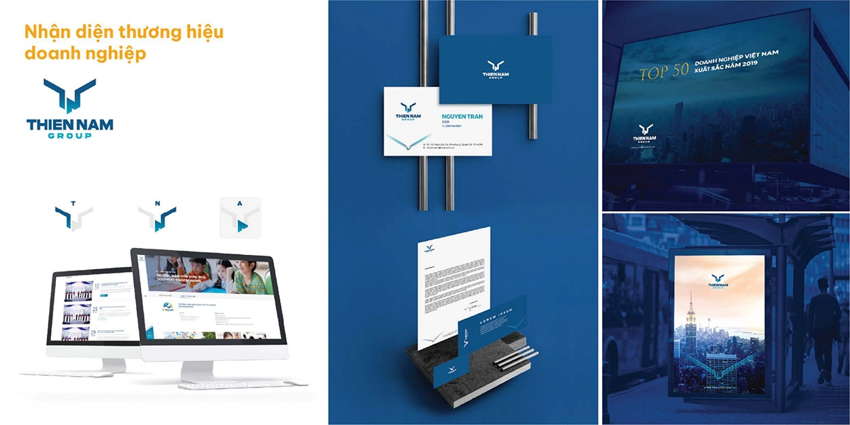 Dự án thiết kế bộ nhận diện thương hiệu Thiên Nam Group