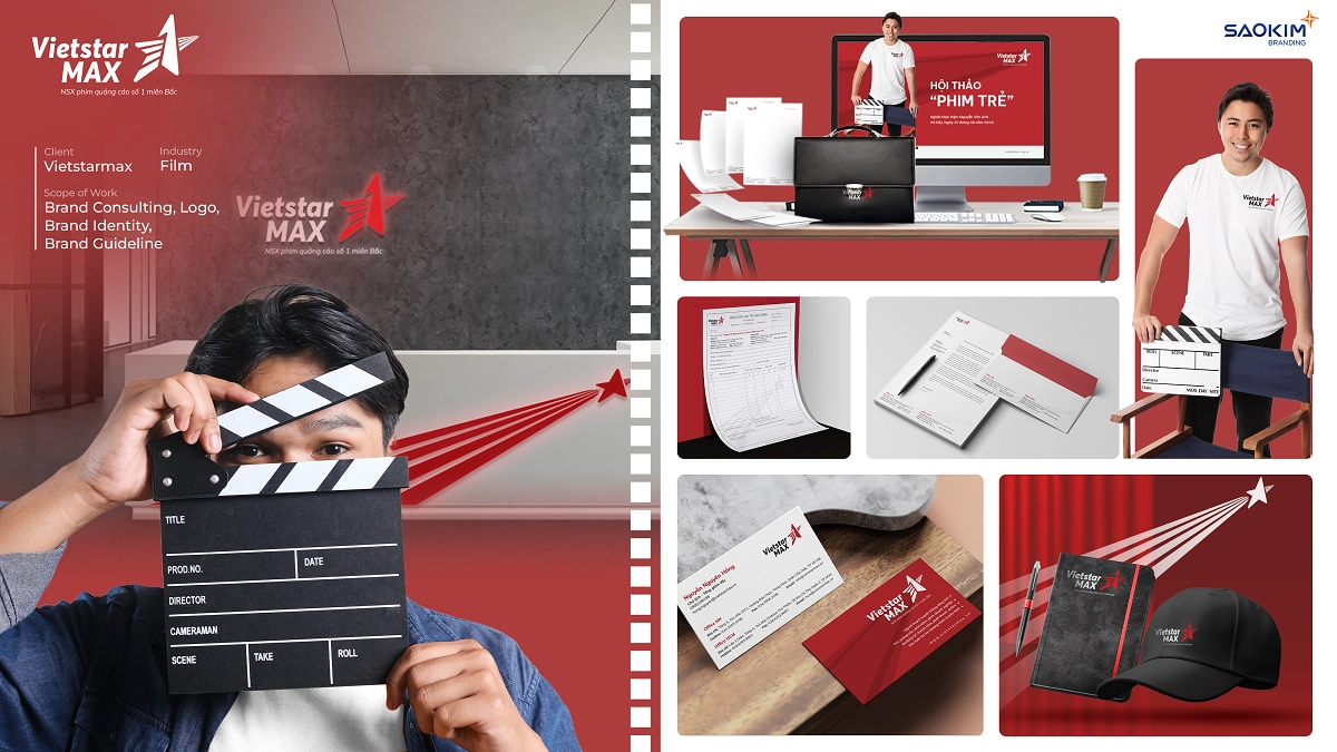 Dự án thiết kế bộ nhận diện thương hiệu Vietstar Max