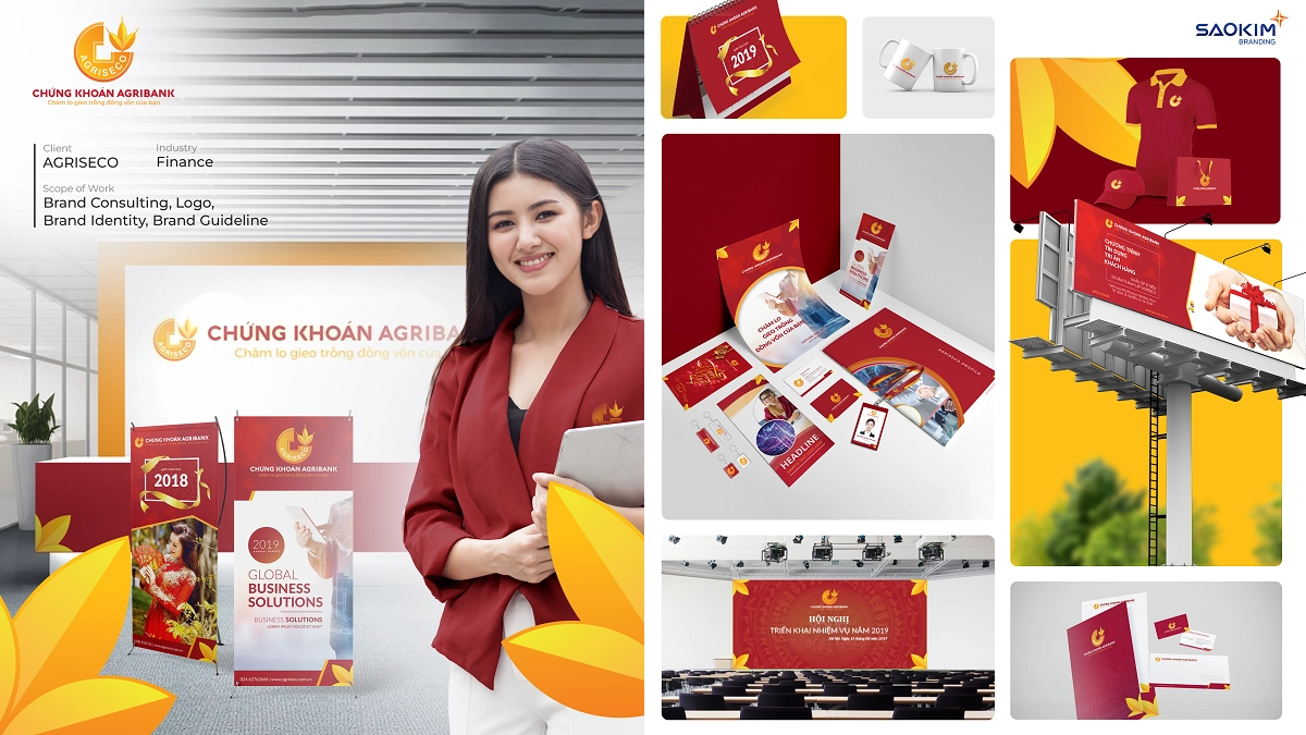 Dự án thiết kế bộ nhận diện thương hiệu Chứng Khoán Agribank (Agriseco)