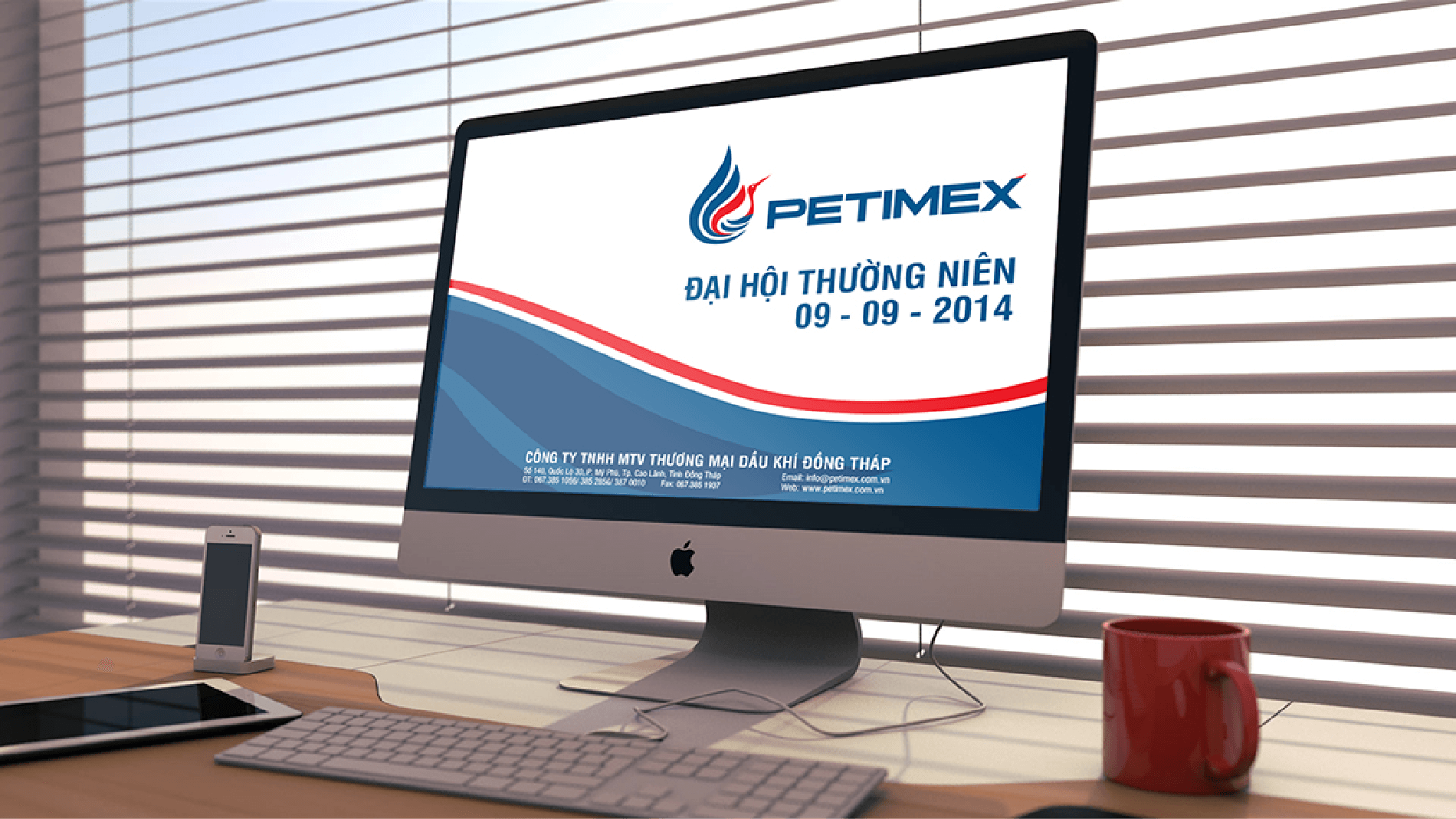 Dự án thiết kế thương hiệu PETIMEX - Thiết kế website