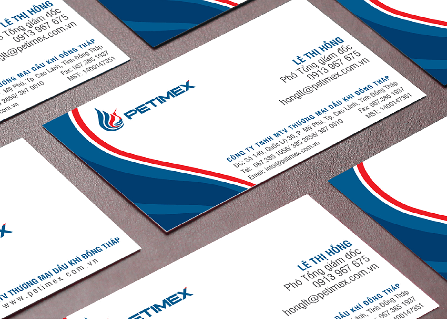 Dự án thiết kế thương hiệu PETIMEX - Name Card (Danh thiếp kinh doanh)