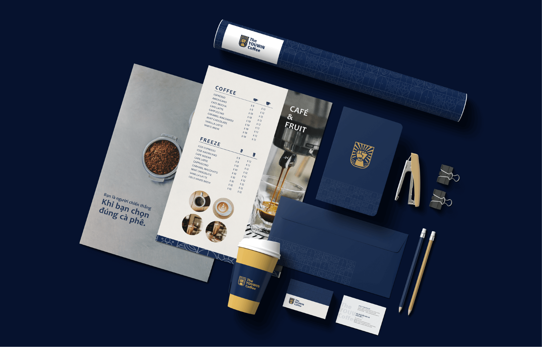 Dự án thiết kế thương hiệu The Youwin Coffee - Bộ nhận diện thương hiệu