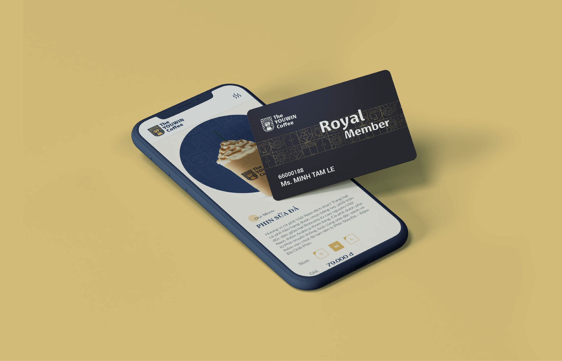 Dự án thiết kế thương hiệu The Youwin Coffee - Member Card
