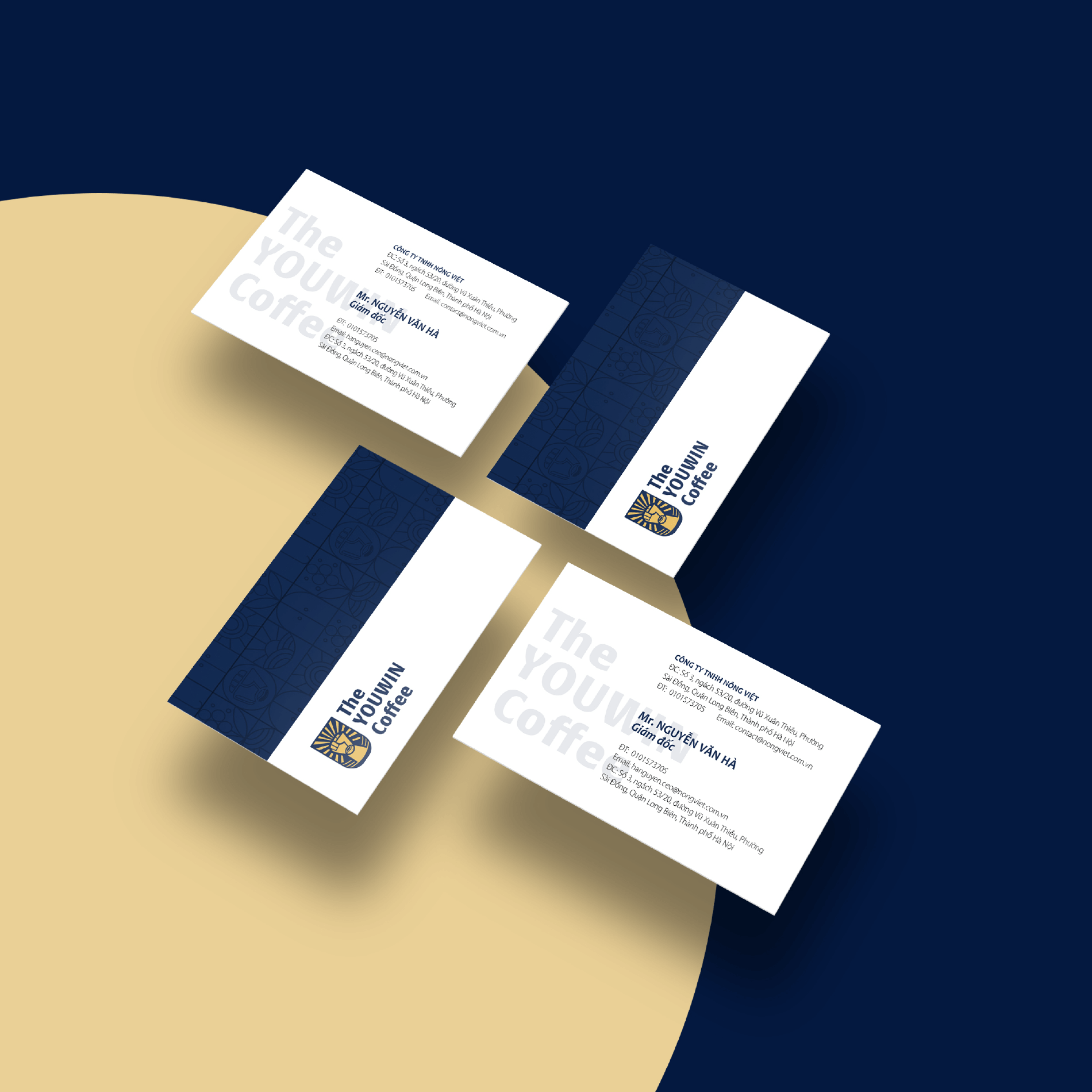Dự án thiết kế thương hiệu The Youwin Coffee - Name Card