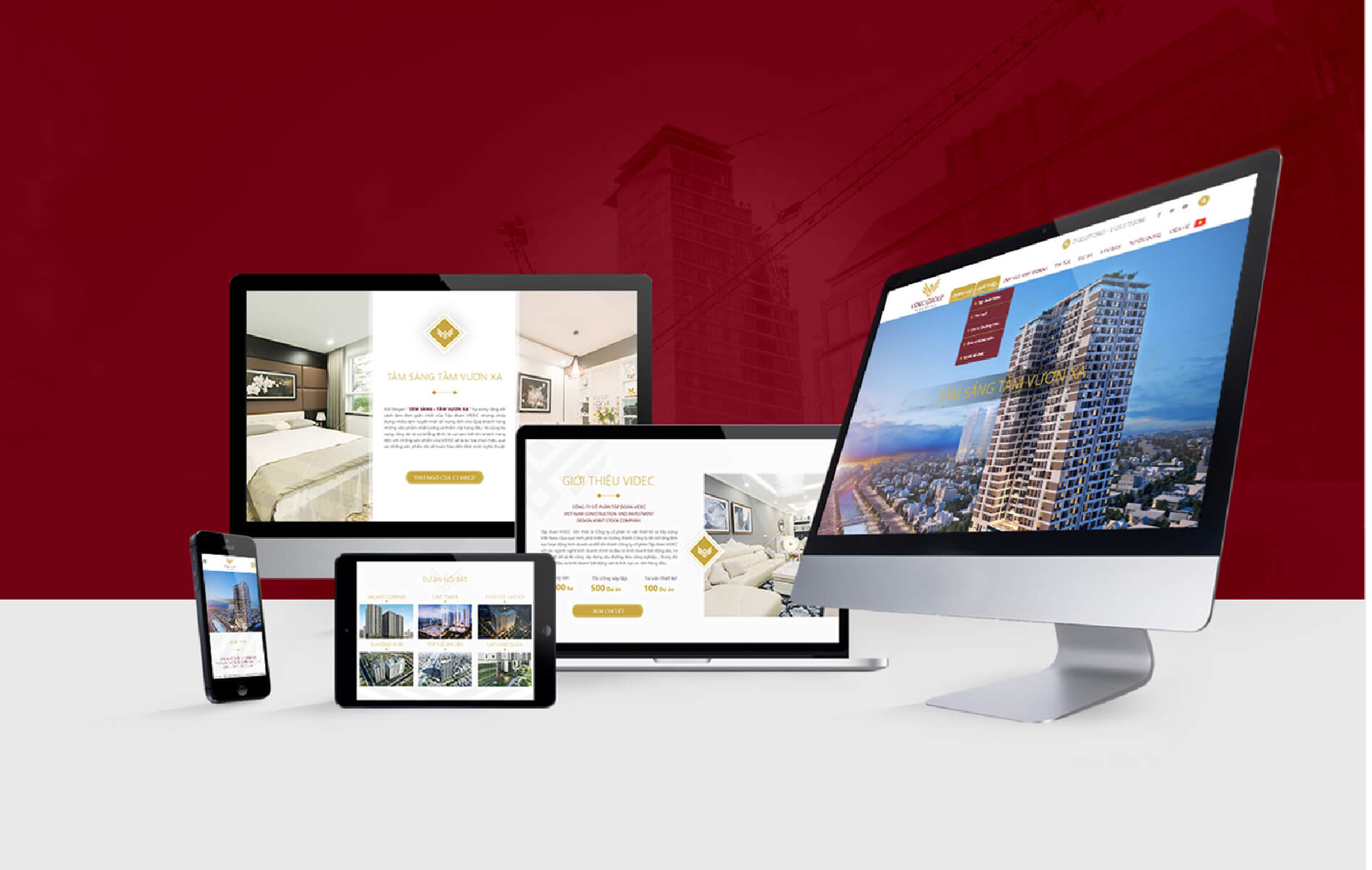 Dự án thiết kế website thương hiệu VIDEC GROUP - 4
