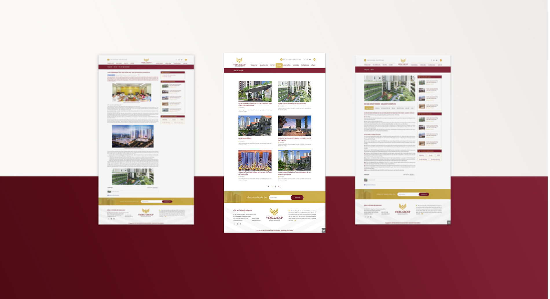 Dự án thiết kế website thương hiệu VIDEC GROUP - 5